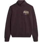 Superdry Classic Vl Graphic Half Zip Sweatshirt Marron 3XL Homme