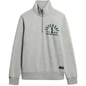 Superdry Track & Field Graphic Half Zip Sweatshirt Gris 3XL Homme