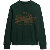 Superdry Classic Vl Graphic Sweatshirt Vert L Homme