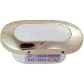 Goldenship 55ma Oval Indoor/outdoor White Led Light 12v Argenté