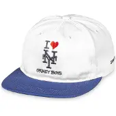 Grimey Unstructured Snapback Cap Blanc