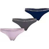 Tommy Hilfiger Logo Lace Thong 3 Units Multicolore S Femme
