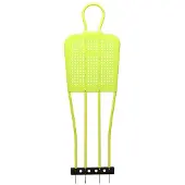 Softee Free Kick Training Dummy Jaune,Noir 173 x 50 x 3 cm