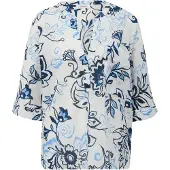 s.Oliver Chemisier bleu marine / azur / bleu clair / blanc