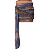 LeGer By Lena Gercke Jupe 'Sari' bleu marine / marron / moutarde / orange