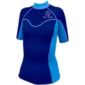 Seland Elastan Short Sleeve Rash Guard Bleu XL Femme