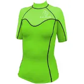 Seland Elastan Short Sleeve Rash Guard Vert L Femme