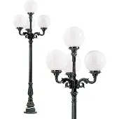Ks Verlichting Lampadaire Jardin globe Lyon 30 nostalgie - vert