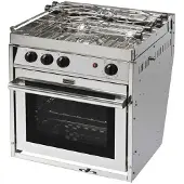 Force 10 Euro Standard Kitchen Stove Argenté 517.5 x 546 x 603 mm