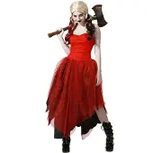 Atosa Harlequin Costume Rouge M-L Enfants