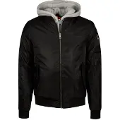 Lonsdale Veste à capuche homme coupe slim CLIFTON ALL SEASONS Black S