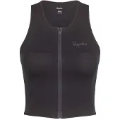 Rapha Cropped Zip Sports Bra Noir L Femme
