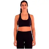 ROX Silky Medium Support Sports Top Noir M Femme