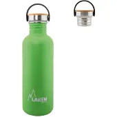 Laken Stainless Steel Steel Bottle Basic Bamboo Vert