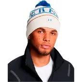 Under Armour Halftime Pom Beanie Blanc