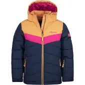 TROLLKIDS Veste d'hiver à capuche Gryllefjord isolée bleu marine pour fille (461-165)
