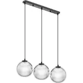 Uniprodo Lampe suspendue - 3 ampoules - verre