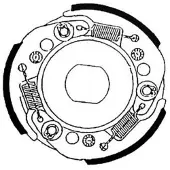 Brenta Moto Brenta 2017rl Clutch Cover Gasket Argenté