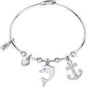 La Petite Story Bracelet Bangle Ss Charm Message Love