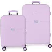 Joumma Bags Valise de voyage ABS de luxe en kit 70cm/55cm PEPE JEANS ACCENT Lila, 7699535