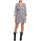 Replay W9098 .000.74958 Long Sleeve Short Dress Multicolore M Femme
