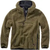 Brandit Veste en polaire 'Teddyfleece Worker' olive