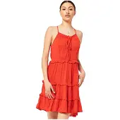 Superdry Vintage Broderie Cami Sleeveless Dress Rouge XL Femme