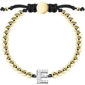 La Petite Story Boules Letter E Bracelet Doré Femme