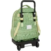 Safta Sac à dos scolaire à roulettes Mufasa vert Beige 33 x 45 x 22 cm