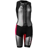 Head Swimming Swimrun Myboost Sl Woman Sleeveless Shorty Rouge,Noir,Argenté XSLO Femme