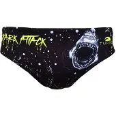 Turbo Shark Attack Swimming Brief Noir 4XL Homme