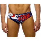 Turbo Maori Flags Swimming Brief Rouge 2XL Homme