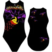 Turbo Vamp Polo Swimsuit Noir M Femme