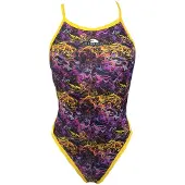 Turbo Smoke Swimsuit Jaune XL Femme