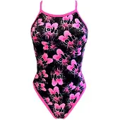 Turbo Double Heart Revolution Swimsuit Noir,Rose 2XL Femme