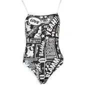 Turbo Yeah Comic 894682 Swimsuit Noir,Gris XL Femme