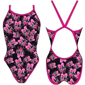 Turbo Double Heart Revolution Swimsuit Rose 5-6 Years Fille