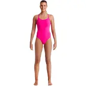 Funkita Diamond Back Swimsuit Rose AUS 14 Femme