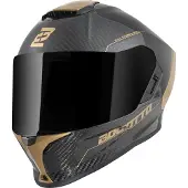 Bogotto Phantom Carbon Noir Or Casque Intégral Taille L