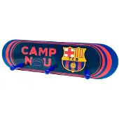 FC Barcelona Wooden Wall-mounted Coat Rack Rouge Enfants