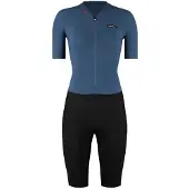 Etxeondo Binamic Short Sleeve Race Suit Bleu S Femme