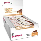 Sponser Sport Food Crunchy Protein Bars Box Raspberry 50g 12 Units Clair