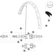 Mavic Xa Elite Tubeless Rim Noir 29´´ 24H