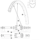 Mavic Crossmax Elite Carbon Front Rim Noir 29´´ 24H