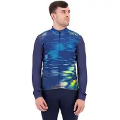 Santini Le Maillot Jaune Long Sleeve Jersey Bleu L Homme
