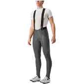 Castelli Sorpasso Ros, cuissard de cyclisme long, gris, taille S, pour homme, couleur gris
