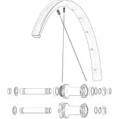 Mavic Crossmax Sls 29´´ Spokes Argenté 29´´