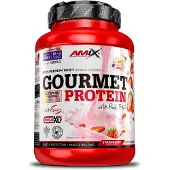 Amix Gourmet Protein White Choco&strawberry 1kg Rouge