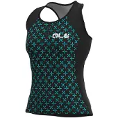 ALÉ Helios Sleeveless T-shirt Vert,Noir S Femme