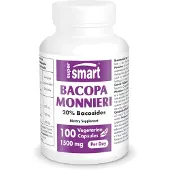 SuperSmart Bacopa Monnieri Dietary Supplement - 100 Gél. Vég.